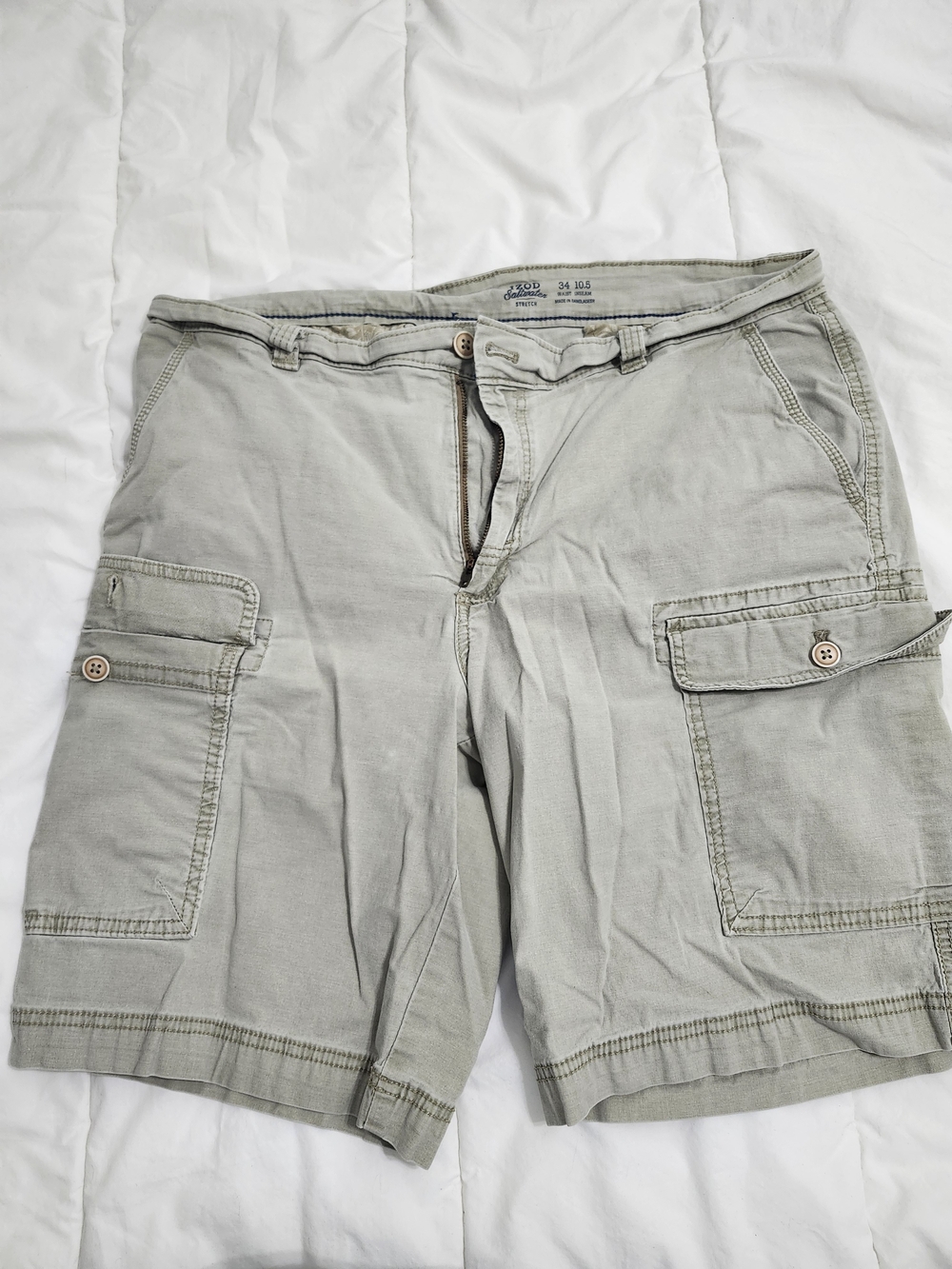 Men's Izod Cargo Shorts - Light Olive Green
